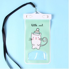 Waterproof Universal Cartoon Pattern Phone Cover Case Bag for iPhone 6 6 Plus SE 5s 5c 5, Samsung Galaxy S7 Note, Sony Xperia Z3, Z2, Z1 - Little Cat